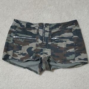 Ashley Mason Camouflage Cargo Shorts